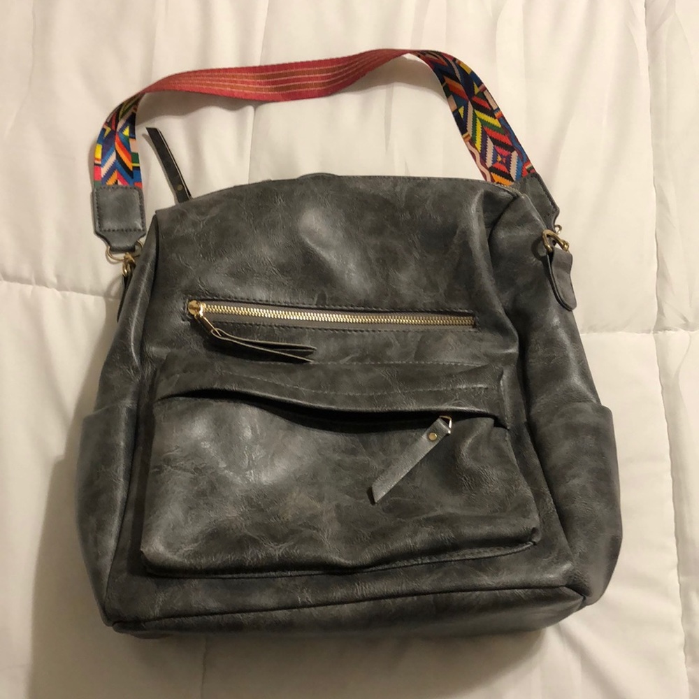 Boho guitar strap bag